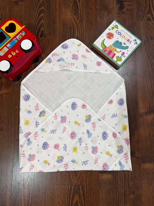 Veggies Hooded Muslin Baby Towel