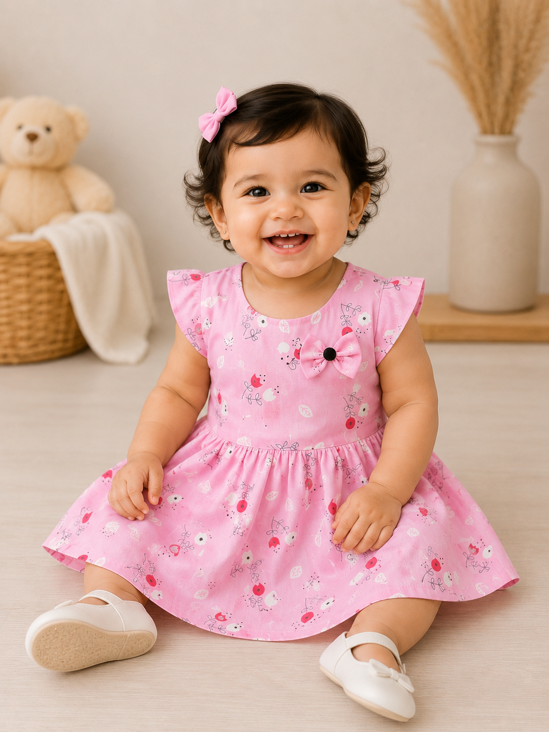 Floral Cotton Frock for Girls