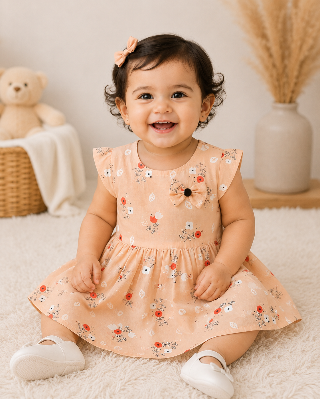 Floral Cotton Frock for Girls