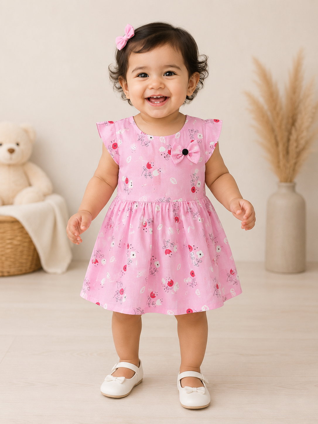 Floral Cotton Frock for Girls
