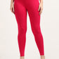 Varnam Women Ankle Length Cotton Leggings – Coral