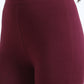 Varnam Women Ankle Length Cotton Leggings – Maroon