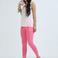 Varnam Women Ankle Length Cotton Leggings – Pink