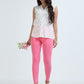 Varnam Women Ankle Length Cotton Leggings – Pink