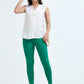 Varnam Women Ankle Length Cotton Leggings – Pakistan Green