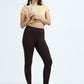 Varnam Women Ankle Length Cotton Leggings – Coffe Brown