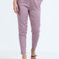 Varnam Women Lycra Slub Straight Pants – Lavender