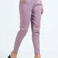 Varnam Women Lycra Slub Straight Pants – Lavender