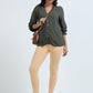 Varnam Women Ankle Length Cotton Leggings – Beige
