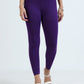 Varnam Women Ankle Length Cotton Leggings – Purple