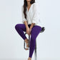Varnam Women Ankle Length Cotton Leggings – Purple