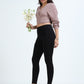 Varnam Women Ankle Length Cotton Leggings – Black