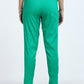 Varnam Women Lycra Slub Straight Pants – Green