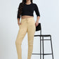 Varnam Women Lycra Slub Straight Pants – Skin