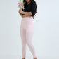 Varnam Women Ankle Length Cotton Leggings – Rose Pink