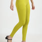 Varnam Women Ankle Length Cotton Leggings – Mehendi