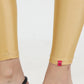 Varnam Shimmer Ankle Length Leggings - Dark Gold