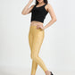 Varnam Shimmer Ankle Length Leggings - Dark Gold