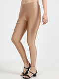 Varnam Shimmer Ankle Length Leggings - Lt Copper