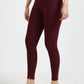 Varnam Women Ankle Length Cotton Leggings – Wine