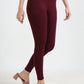 Varnam Women Ankle Length Cotton Leggings – Wine