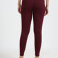 Varnam Women Ankle Length Cotton Leggings – Wine