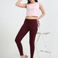 Varnam Women Ankle Length Cotton Leggings – Wine