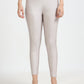 Varnam Shimmer Ankle Length Leggings - Silver