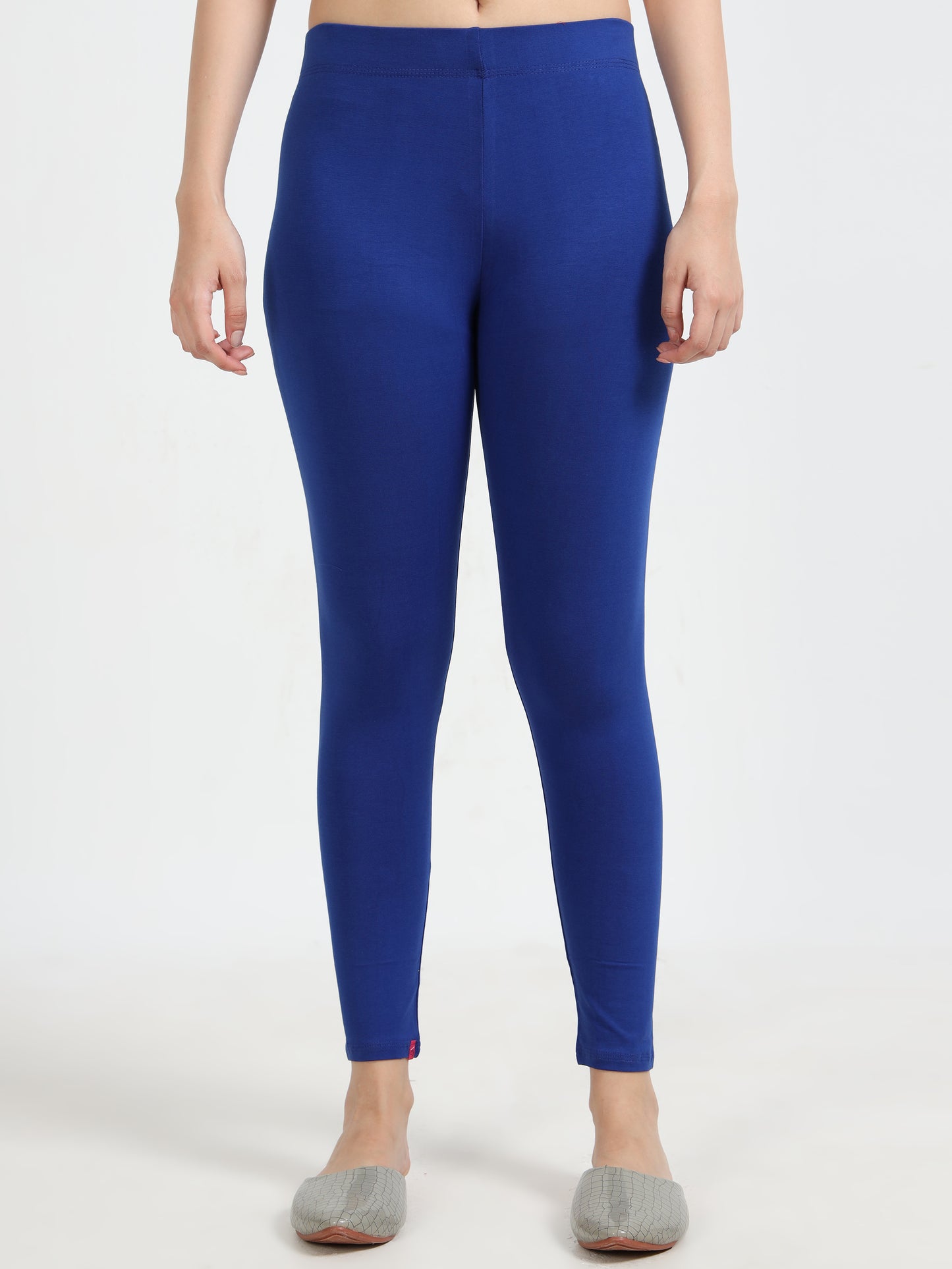 Varnam Women Ankle Length Cotton Leggings – Royal