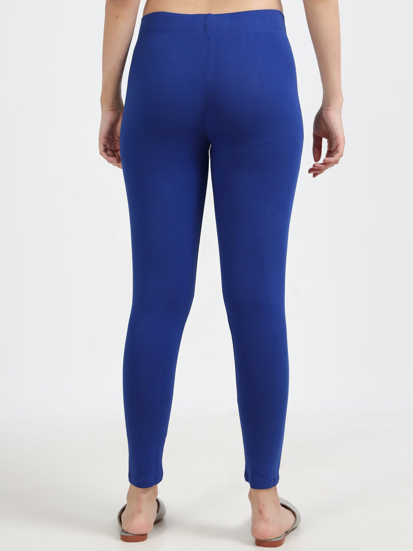 Varnam Women Ankle Length Cotton Leggings – Royal