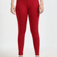 Varnam Women Ankle Length Cotton Leggings – Red Maroon