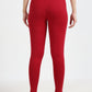 Varnam Women Ankle Length Cotton Leggings – Red Maroon