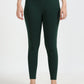 Varnam Women Ankle Length Cotton Leggings – Bottle Green