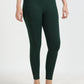 Varnam Women Ankle Length Cotton Leggings – Bottle Green