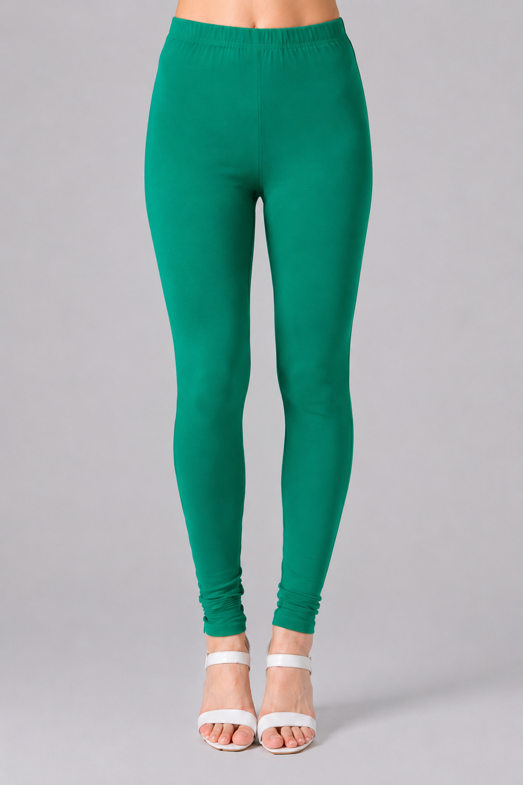 Brinda Women Full Length Cotton Leggings – Pakistan Green