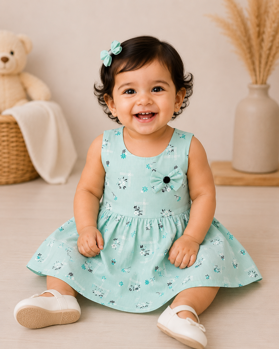 Floral Set 2 Cotton Frock for Girls