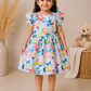 Popcorn Rainbow Girls Frock