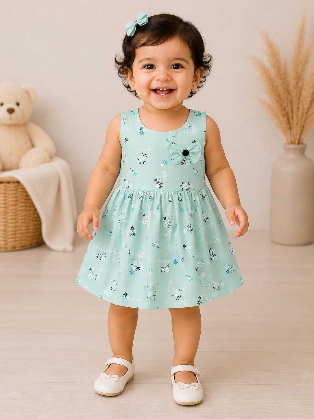 Floral Set 2 Cotton Frock for Girls