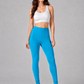 Brinda Women Full Length Cotton Leggings – Turquoise Blue