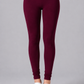 Brinda Women Full Length Cotton Leggings – Wine