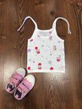 Christmas Muslin Sleeveless Knot Jabla