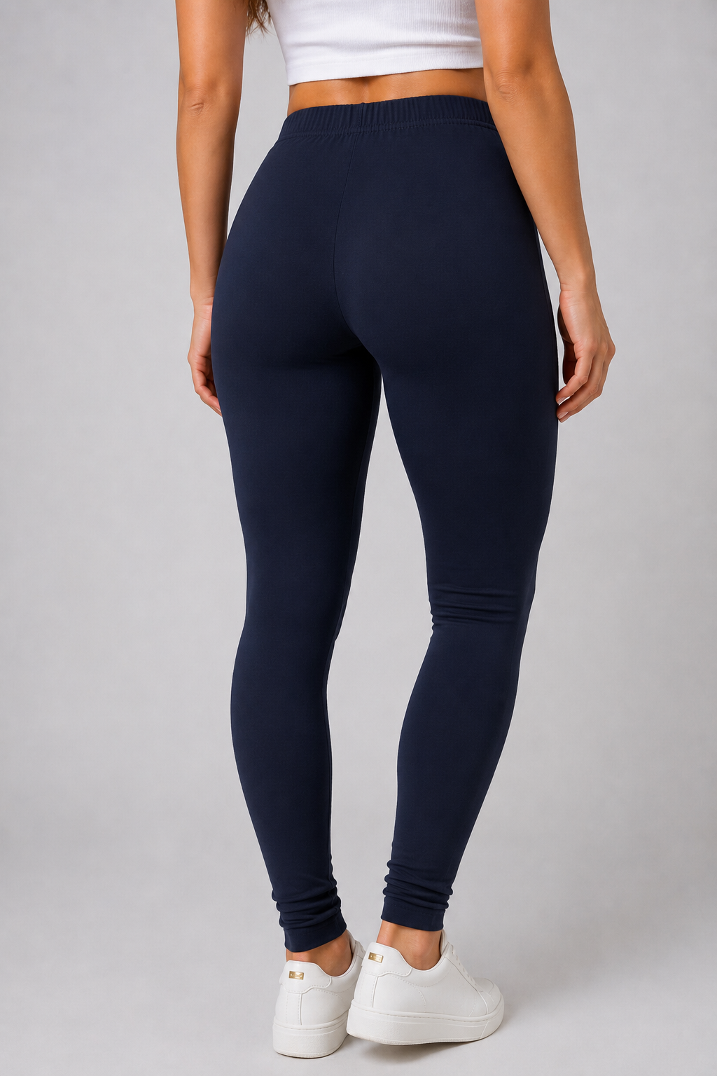 Brinda Women Full Length Cotton Leggings – Navy