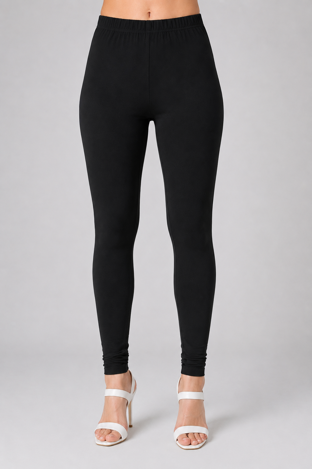 Brinda Women Full Length Cotton Leggings – Black