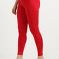 Varnam Women Ankle Length Cotton Leggings – Red