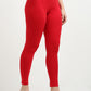 Varnam Women Ankle Length Cotton Leggings – Red