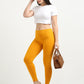 Varnam Women Ankle Length Cotton Leggings – Mustard