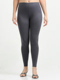 Varnam Women Ankle Length Cotton Leggings – E. Grey