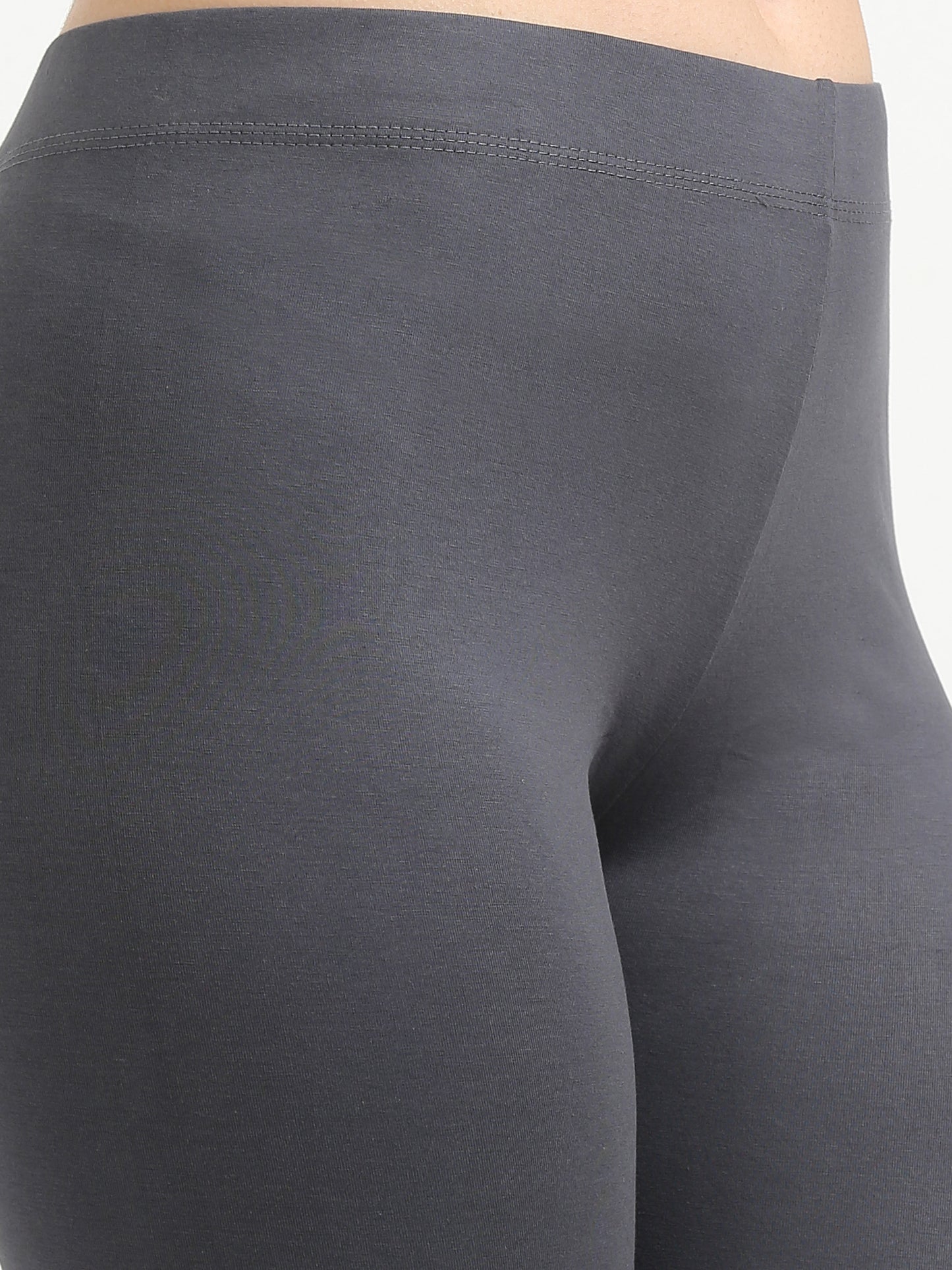 Varnam Women Ankle Length Cotton Leggings – E. Grey