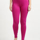 Varnam Women Ankle Length Cotton Leggings – Magenta