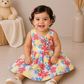Candy Blossom Cotton Frock Pink